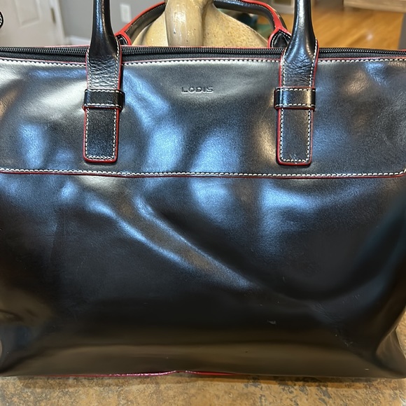 Lodis Bags Lodis Black Leather Laptop Bag Poshmark